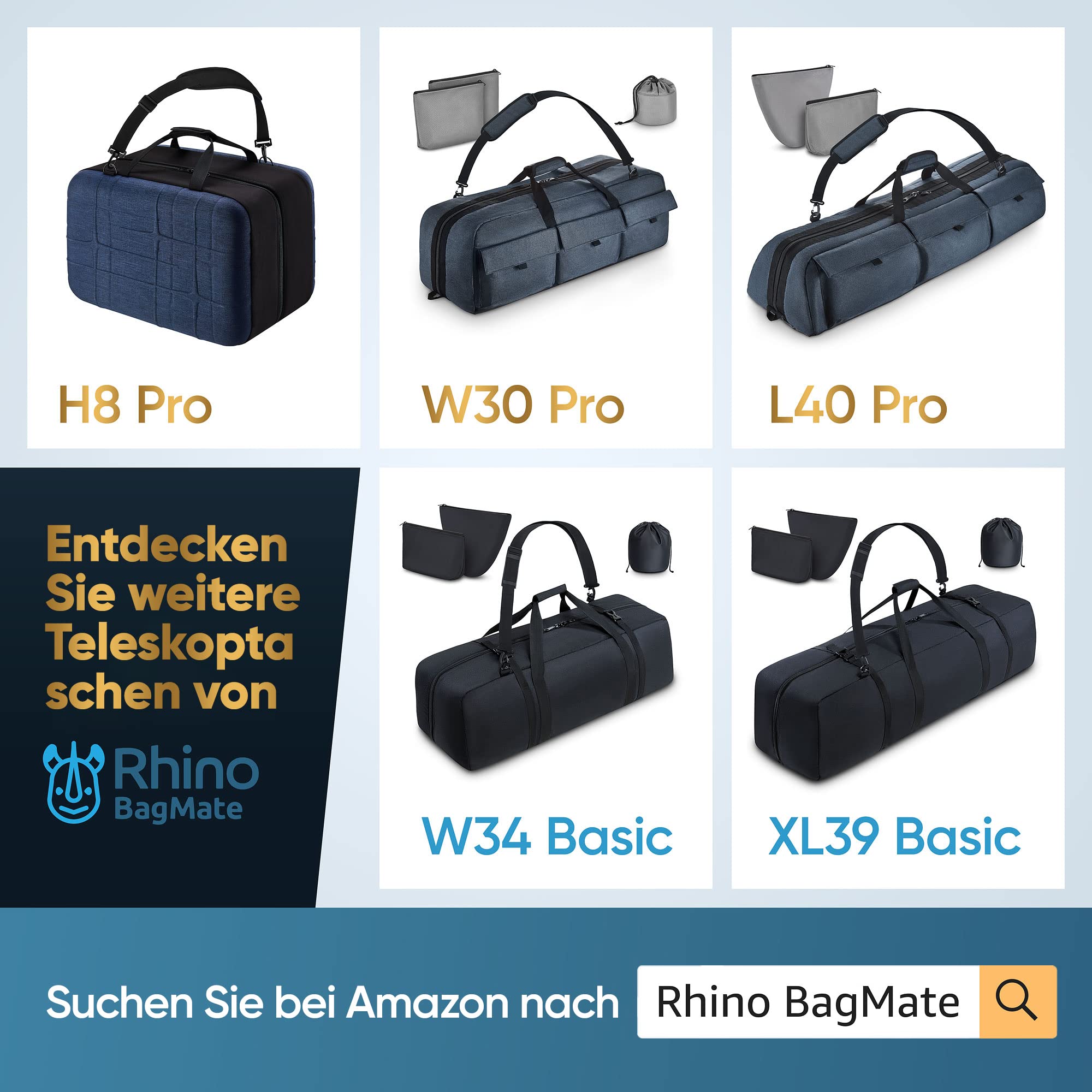 Mehrzweck-Teleskop-Tasche – Stoßdämpfende Teleskop-Tragetasche mit verstellbarem Schultergurt & zusätzlichem Stauraum – Wasserabweisend – Passend für Celestron-Teleskope (76x29x25 cm)