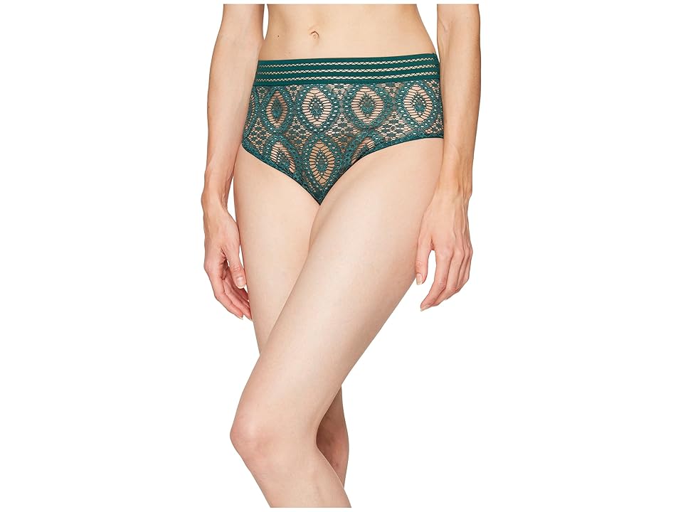

ELSE Baroque High Waist Brief (Emerald) Women's Underwear