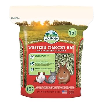 Oxbow Animal Health Western Timothy Hay for Pets, 15-Ounce