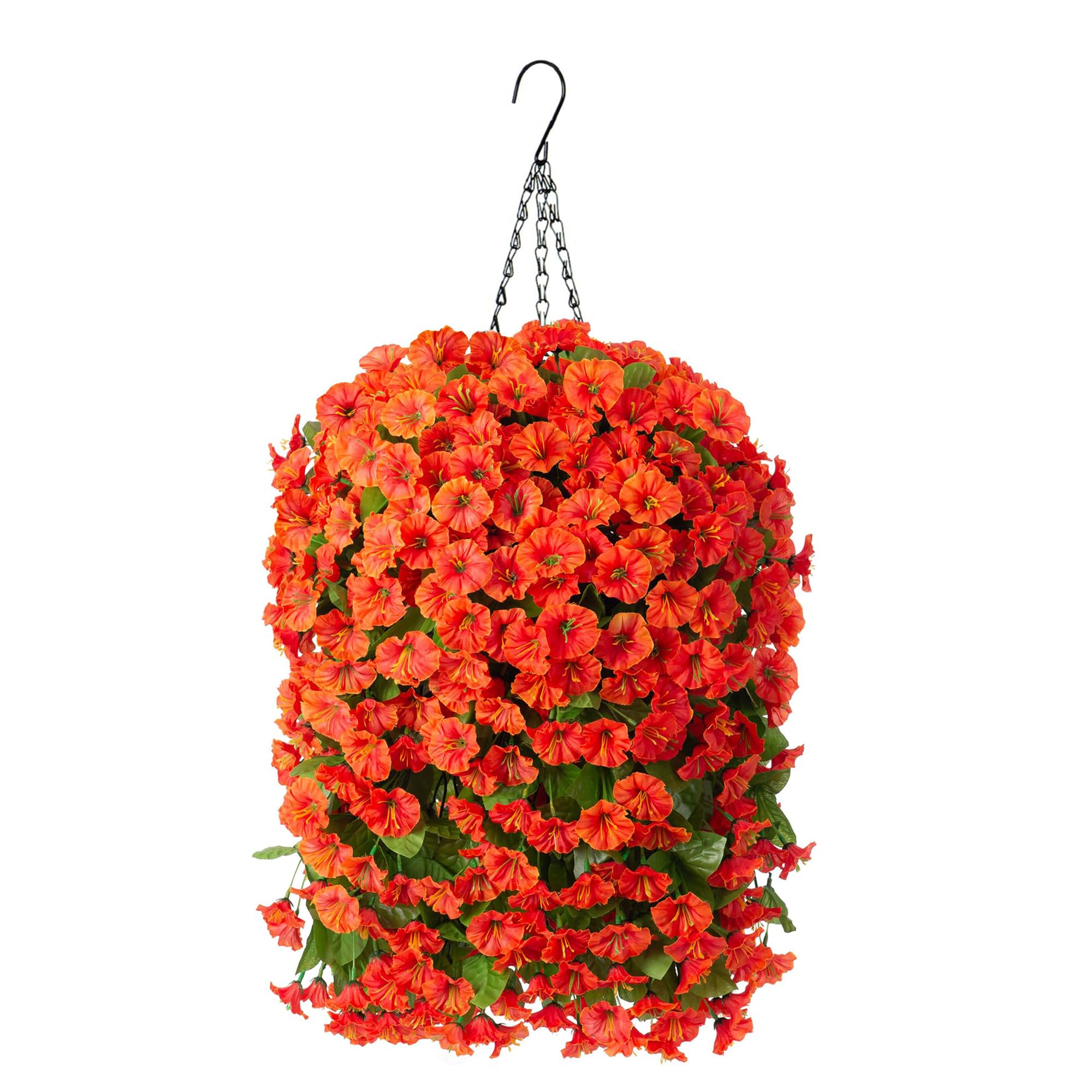 Amazon.com: Artificial Fake Fall Hanging Flowers Plants Baskets for ...