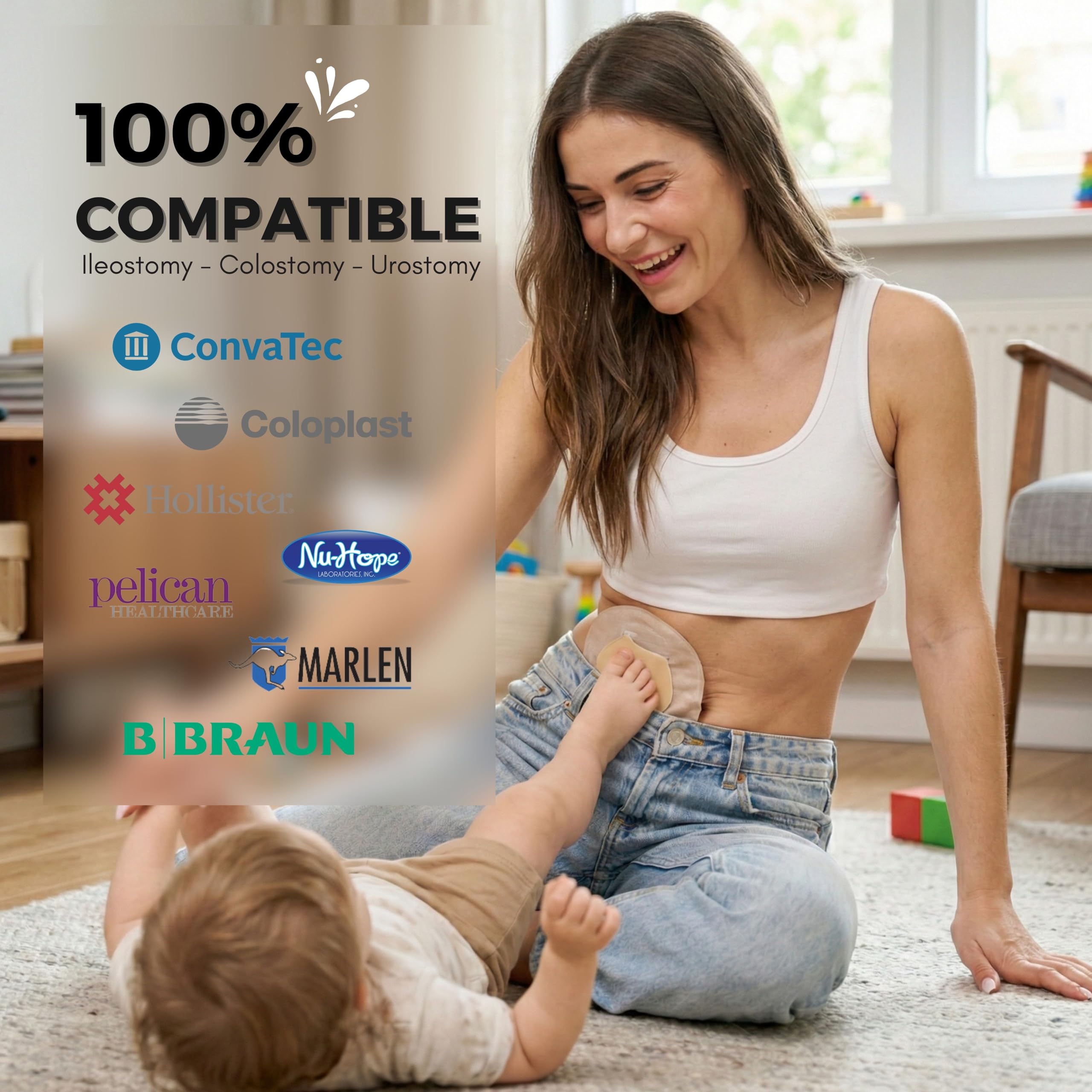 SIIL Protector de estoma | Protector de Ostomia Ostomy | Accesorios de Ostomia | Stoma protector | Stoma Shield | Stoma Guard