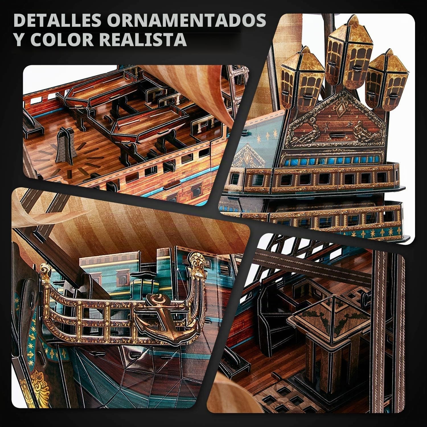 CubicFun Puzzle 3D España San Felipe Maqueta de Barco para Adultos y Niños - 248 Piezas