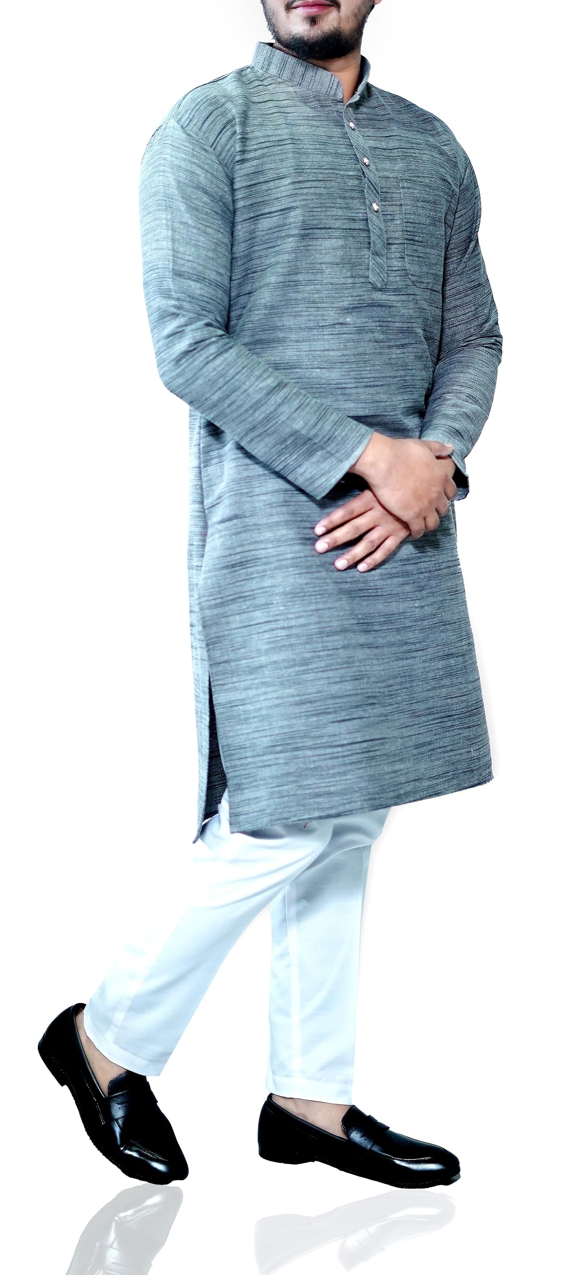 voniry Men Cotton Regular Kurta Pyjama Set-picture-6