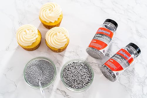 Miniatura 9 de Bakerpan Gránulos comestibles de oro para cupcakes, gránulos dorados comestibles para tartas, 5.1 onzas