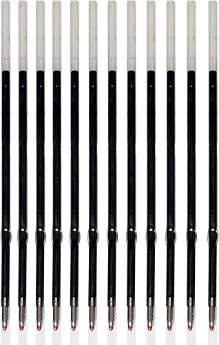 Miniatura 5 de Paquete de 12 repuestos de tinta azul gel para bolígrafos retráctiles, punta media de 0.028 in, tinta azul, se adapta a bolígrafos retráctiles,