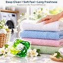 Tossit 5-in-1 Laundry Pods Fresh Bloom | Stain Fighter, Fabric Softener & Colour Protection | 1 Pod = 1 Wash for 6-8kg Loads | Top & Front Load gallery image