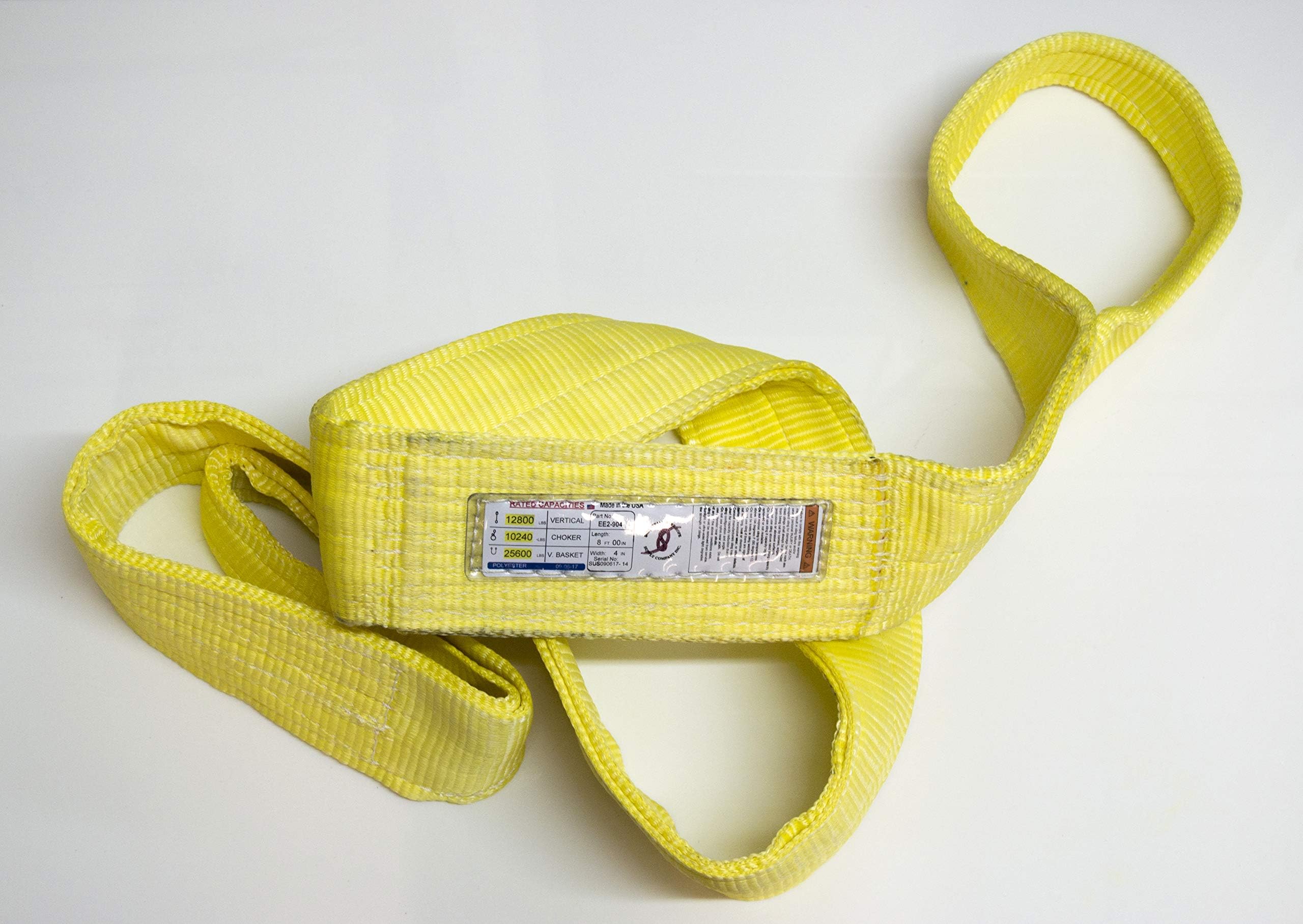 Eye & Eye 2-Ply 4" Wide Polyester Sling EEF-2-904 Lifting Sling (4" x 16')