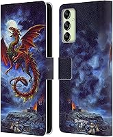 Vista 17 de Head Case Designs Officially Licensed Alchemy Gothic Dark Chemical Wedding Dragon Leather Wallet Case Compatible with Samsung Galaxy A14 5G