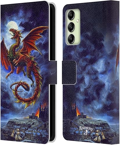 Miniatura 17 de Head Case Designs Officially Licensed Alchemy Gothic Dark Chemical Wedding Dragon Leather Wallet Case Compatible with Samsung Galaxy A14 5G