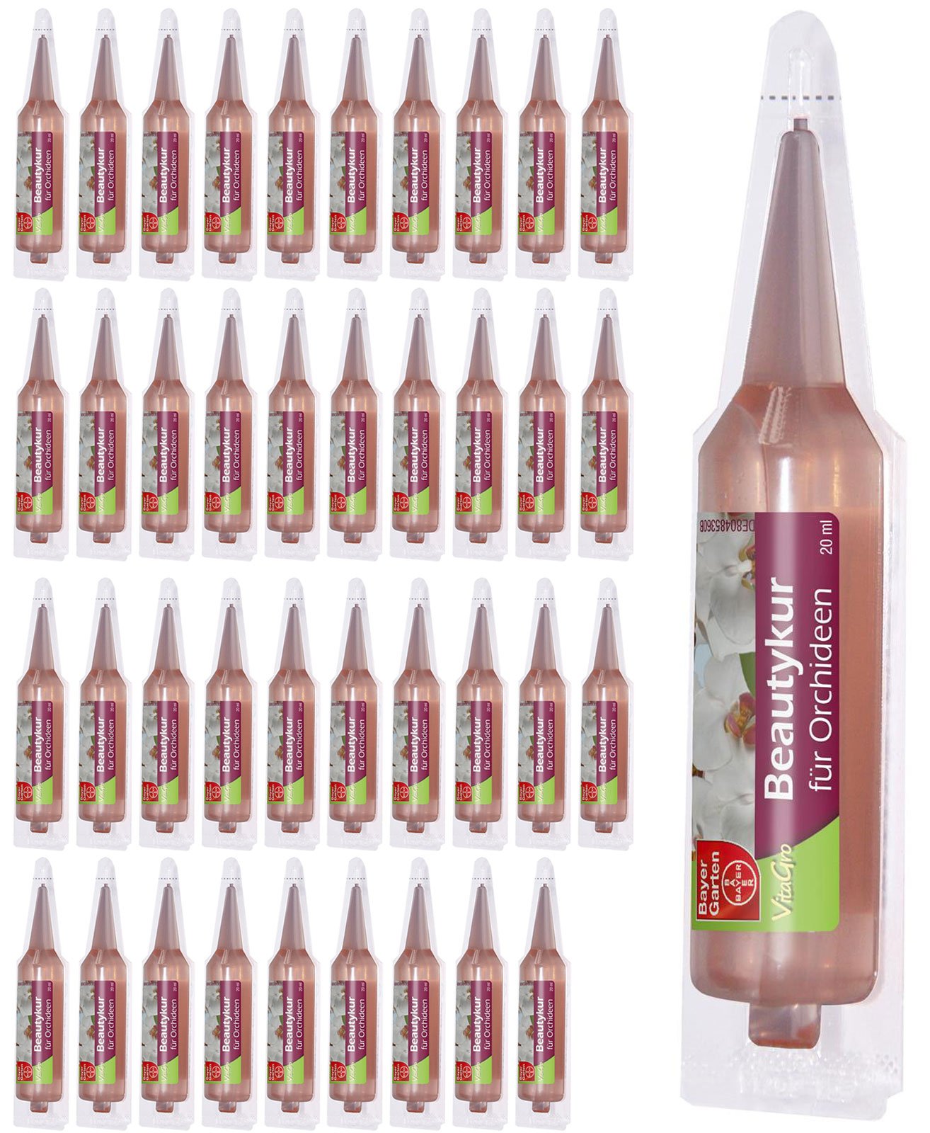 40 x 20 ml (800ml) Bayer Beautykur für Orchideen Spezialdünger Orchideendünger