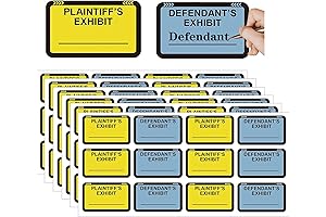 Exhibit Stickers Enhance Legal Documentation