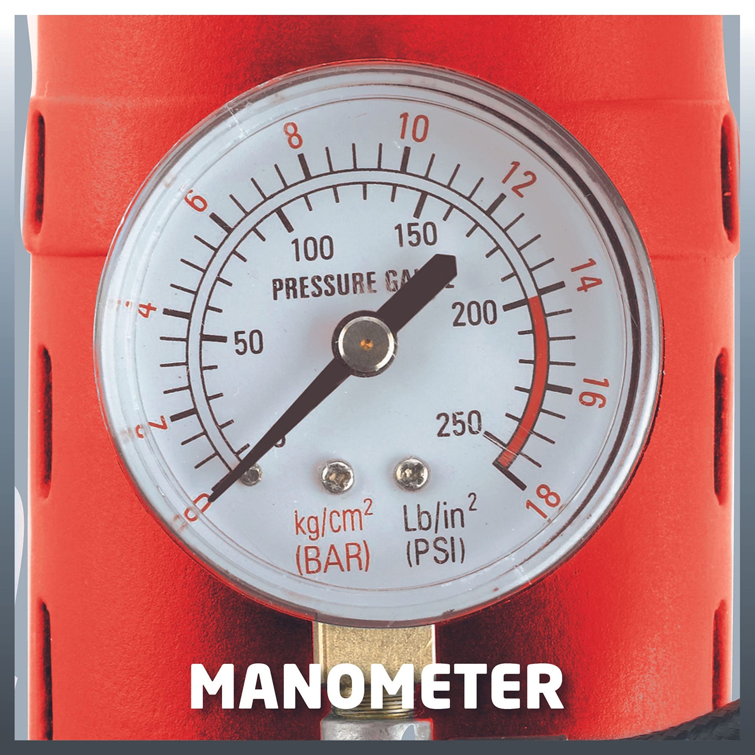Einhell CC-AC 12V Compressore per auto, Tensione 12 V, Pressione 18 bar, Rosso