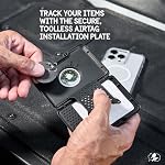 Pelican Protector AirTag MagSafe Wallet/Card Holder [RFID Blocking] Holds up to 5 Cards and Cash - Smart Wallet with AirTag Holder for Men and Women - Detachable Magnetic Card Holder for iPhone