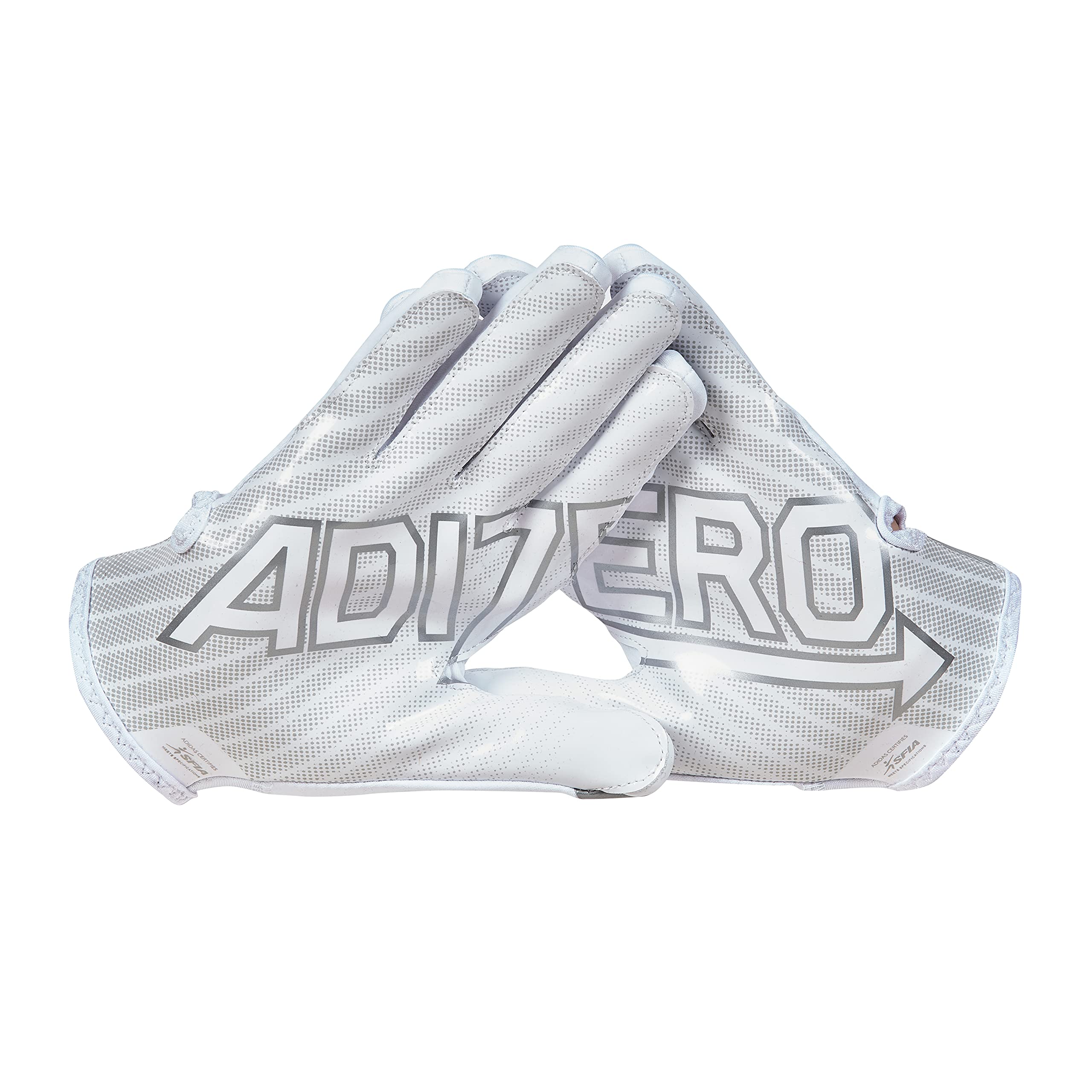 adidas Adizero 11 Turbo Football Receiver Glove, White, X-Large