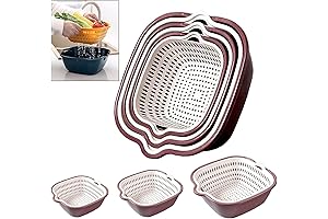 Z23Z 6PCS Double Layered Drain Basin and Basket