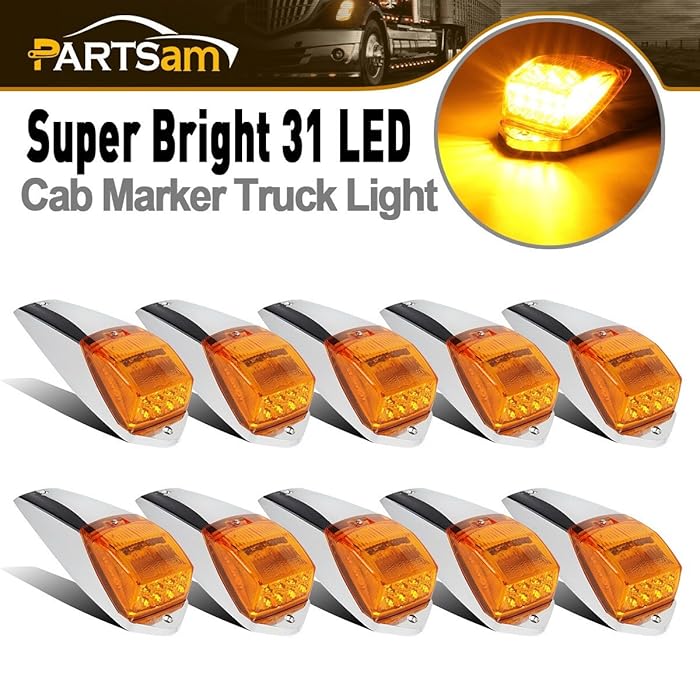 Buy Partsam 10pcs Amber 31LED Cab Marker Light Top Roof Running Lights