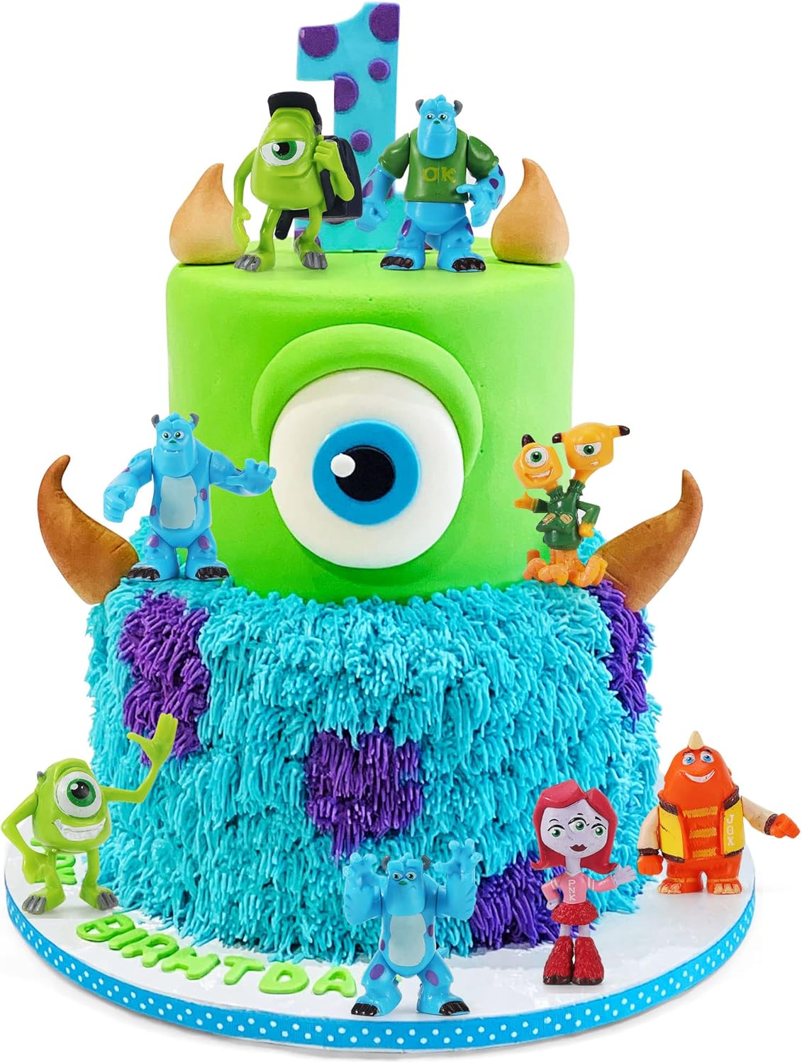 12Pcs Monsters Cake Toppers Set, Figures Toys Cupcake Toppers for Cake Decorations Party Favor, 1-4 inches