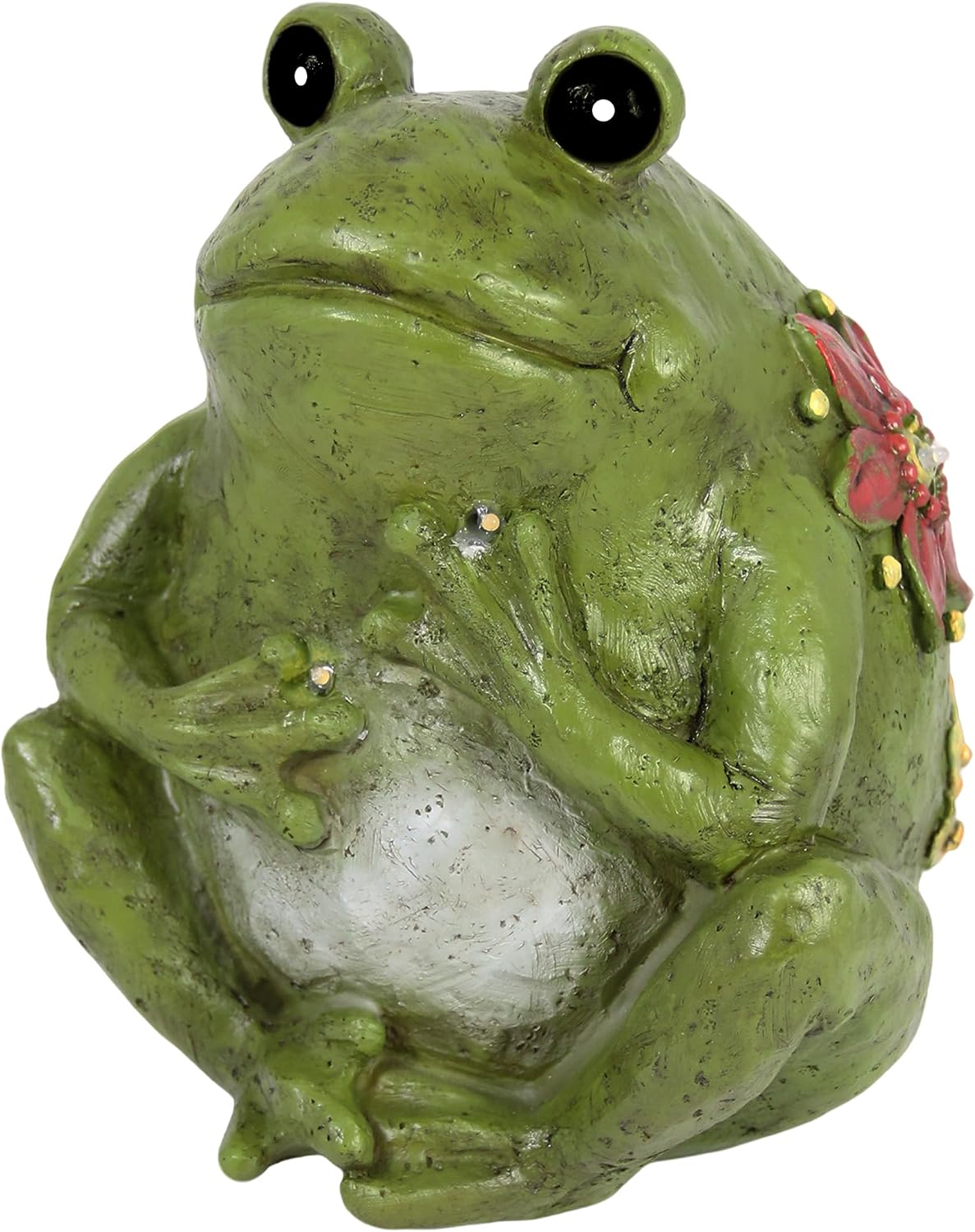 SIMON'S SHOP Solar Frog Garden Statue, 8'' Outdoor Weatherproof Figurine image 4