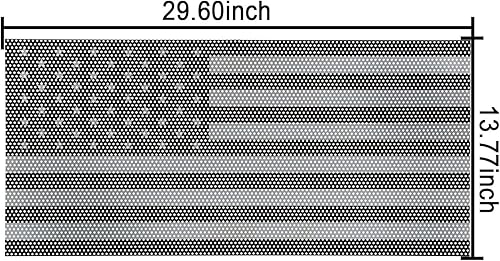 Miniatura 6 de Hooke Road Inserto de rejilla frontal de malla para Jeep Gladiator JTJeep Wrangler JL 2018 2019 2020 2021 2022 2023 2024 - Bandera de Estados Unidos