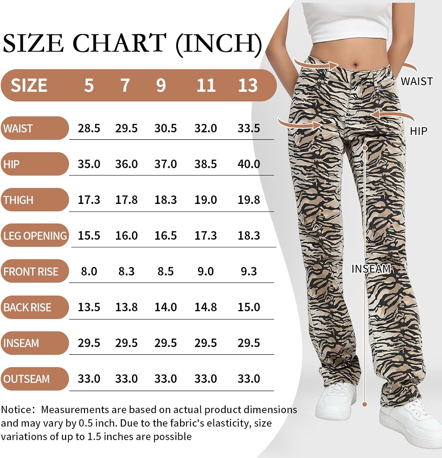 Women's Y2K Leopard Print Baggy Jeans - High Waist Loose Fit Hip Hop Vintage Denim Pants for Streetwear
