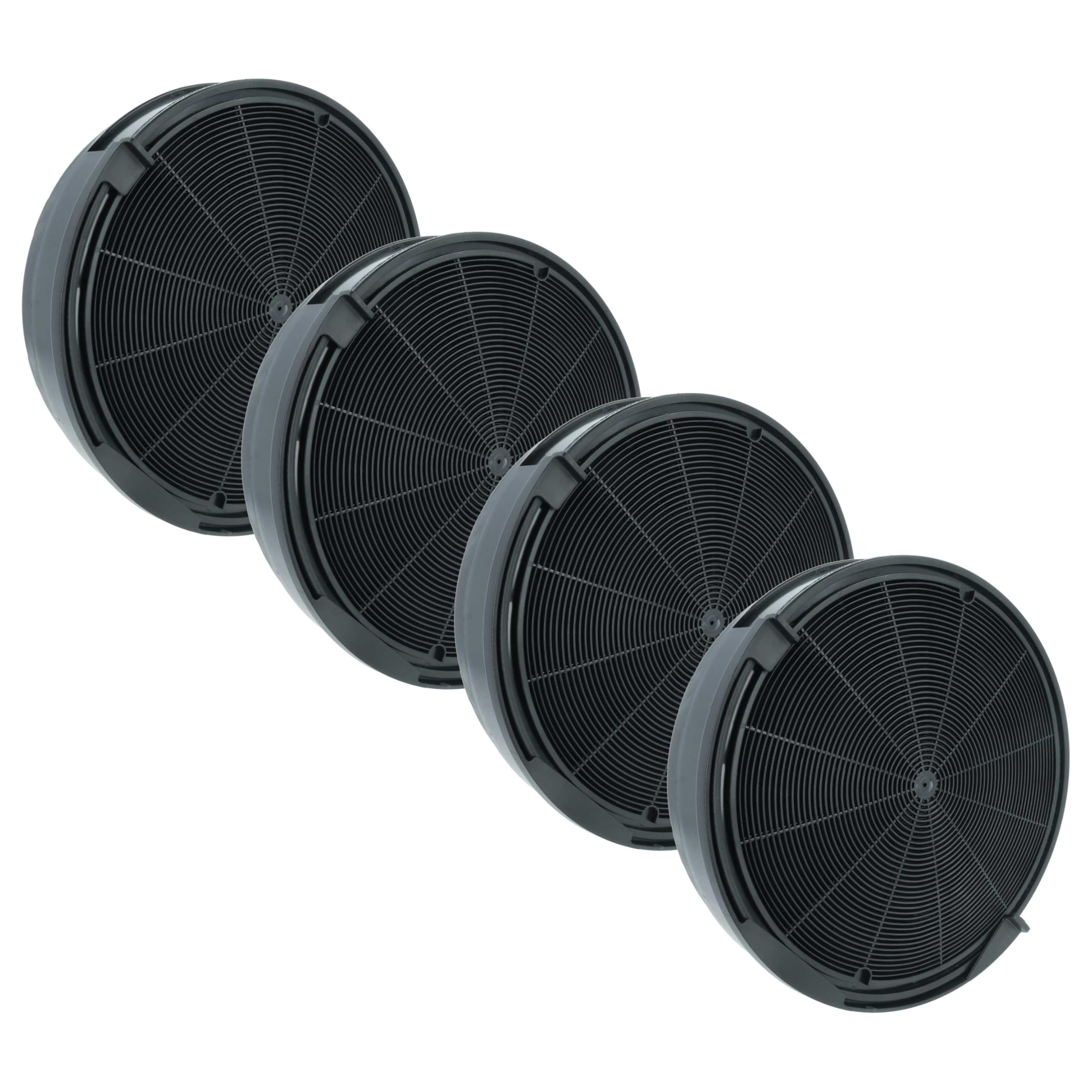 vhbw 4x filtro de carbón activado reemplaza Zanussi 506010951008
