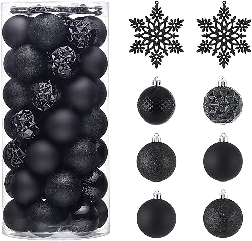 Miniatura 86 de Valery Madelyn Juego de adornos decorativos para árbol de Navidad para otoño, Halloween, 50 unidades de 2.36 pulgadas, rojo, verde y dorado