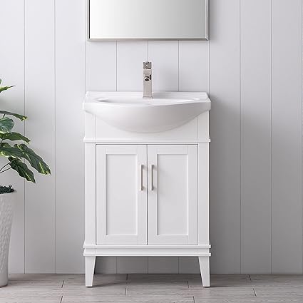Amazon.com: UrbanFurnishing.net - IVY 24" Inch Single Sink Bathroom ...