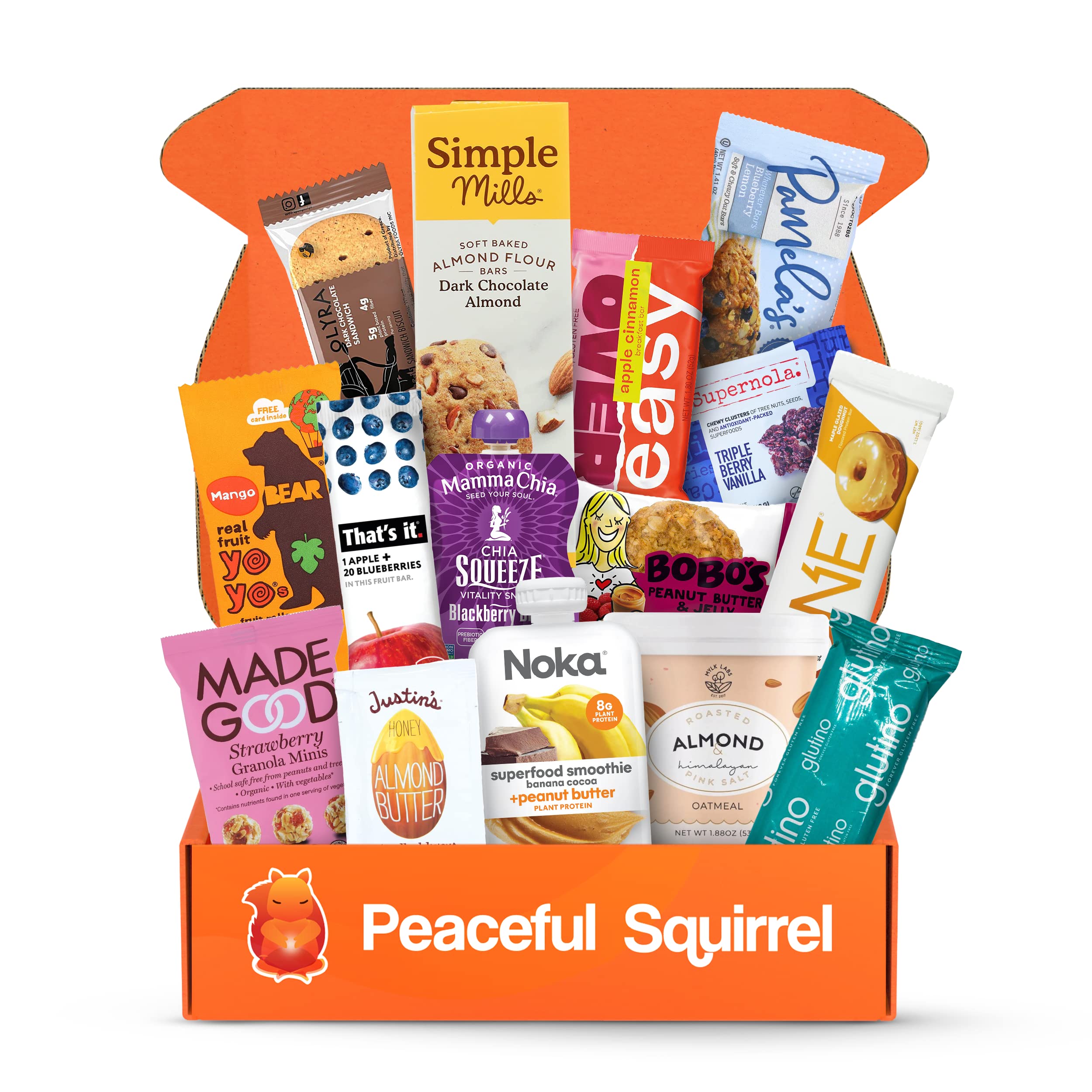 Buy Peaceful Squirrel Variety, Breakfast Snacks ToGo Curated Snack Box