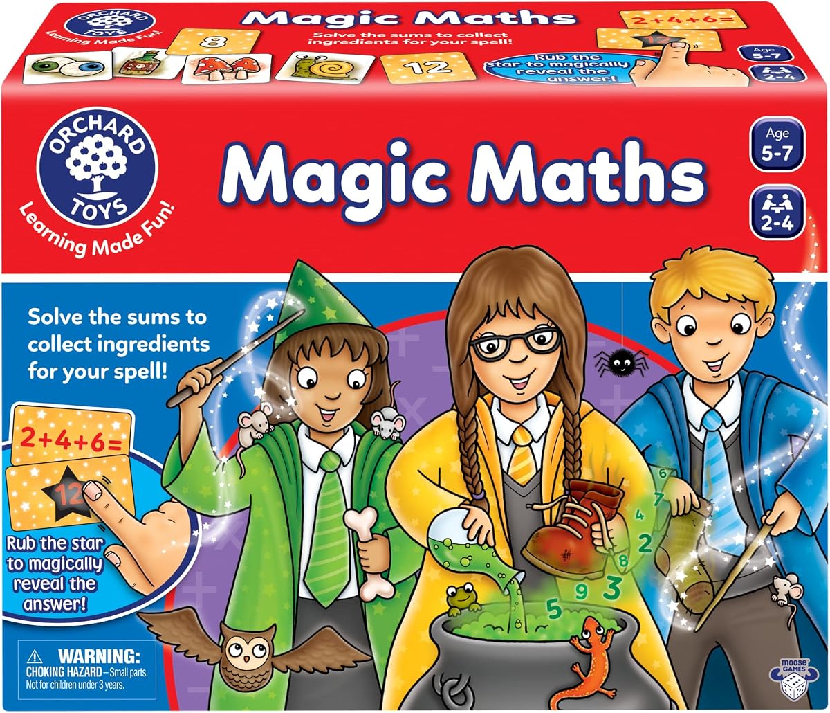 Moose Games Magic Maths Game. an exciting and spellbinding Math Game. for Ages 5-7 and for 2-4 Players