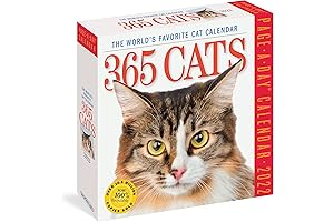 Essential Calendar for Cat Lovers: 365 Cats Page-A-Day Calendar 2022