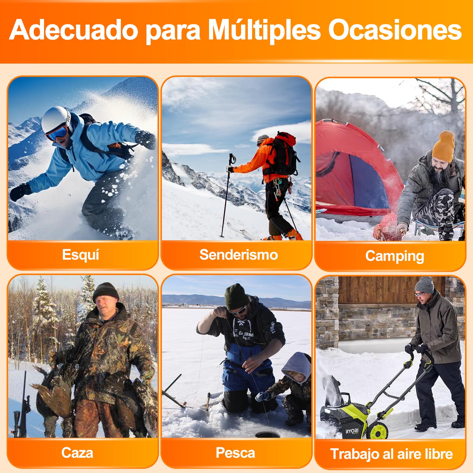 Calcetines Calefactables para Hombre y Mujer, Calcetines Calefactables Recargables con 4 Niveles de Calefacción, Calcetines Eléctricos de 5000mAh para Esquiar, Hacer Senderismo, Acampar