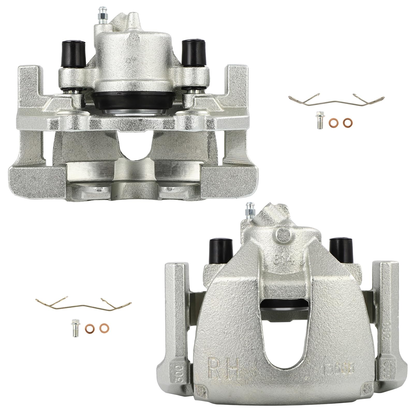 SCITOO 19B2942E 19B2943E Front Left &amp; Right Disc Brake Calipers w/Bracket Fit For Mazda For 3 2008-2009 2011-2013,For Mazda For 3 Sport 2011-2013,For Mazda For 5 2008-2010 2012-2015, Single Piston