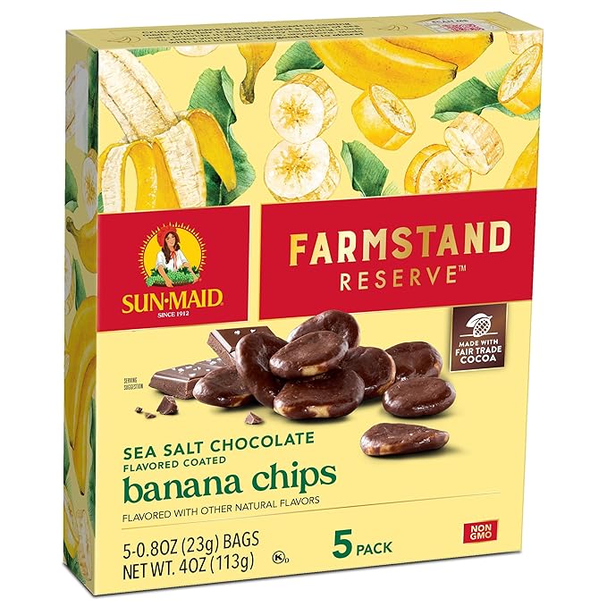 ★Sun-Maid Farmstand Reserve Chocolate Coated Banana Chips, 0.8oz, 5ct
$4.27 [$3.82] when you check out with Subscribe & Save.
($4.49 at Target)
CLICK HERE