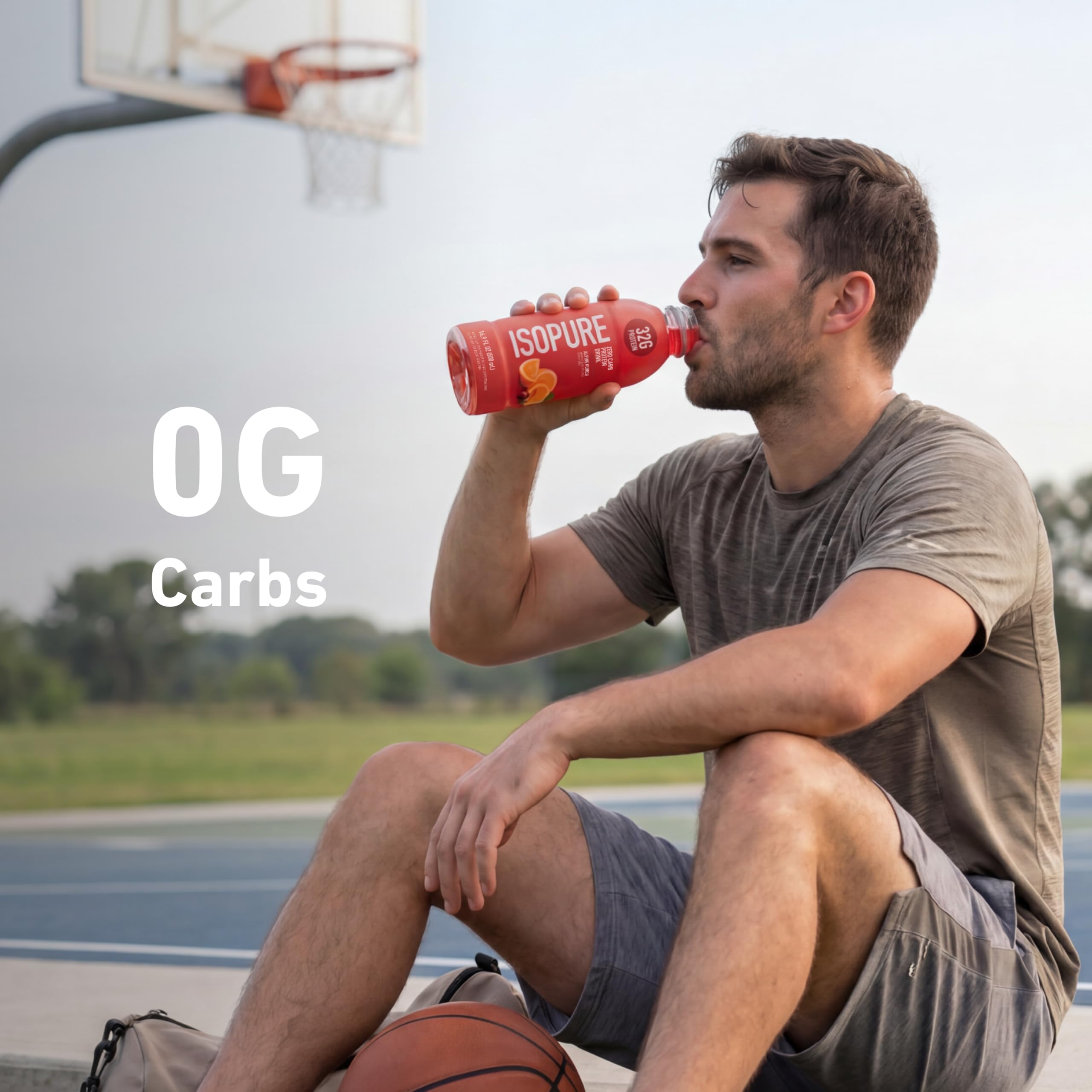 Isopure Zero Carb Clear Protein Drink, Alpine Punch 12 Count — Amazon image 7