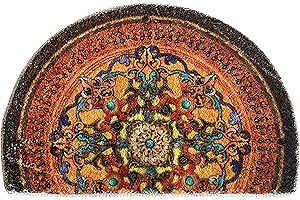 Half Round Door Mat: Enhance Your Living Space with Mandala Charm