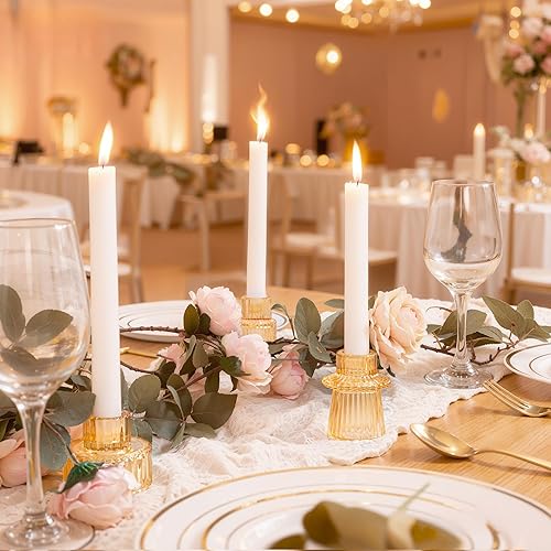 Miniatura 5 de WELLIFE Portavelas dorado 6 piezas