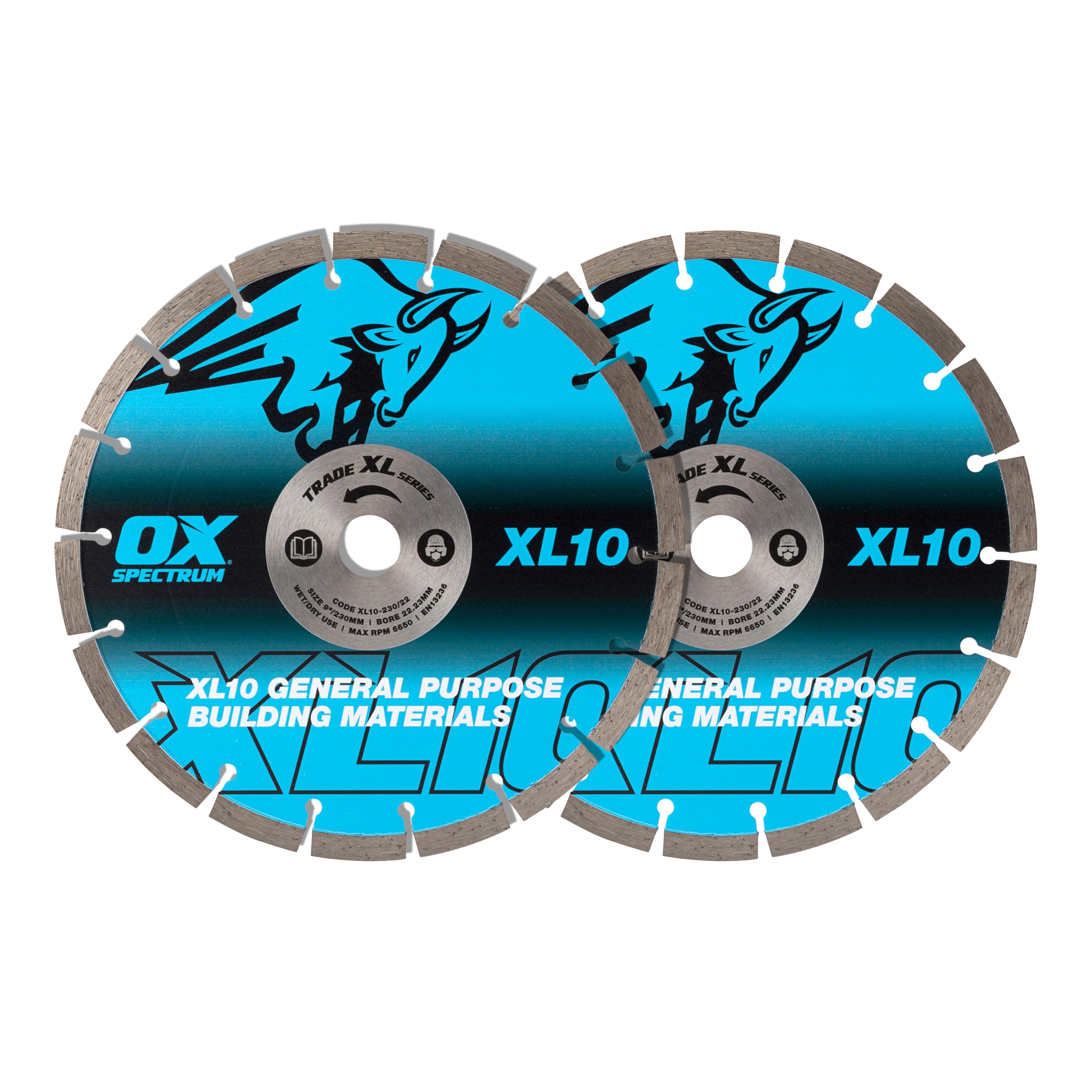Ox Trade Xl-10 Segmented Diamond Blade 230/22.23Mm (Twin Pack)