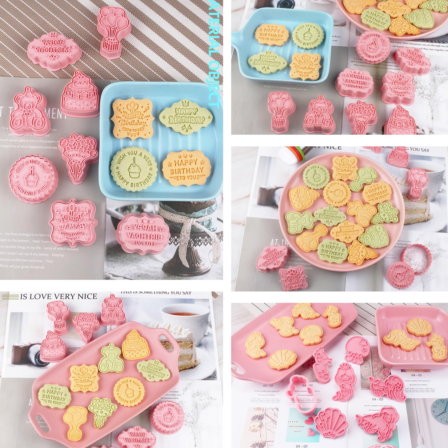 Cortadores De Galletas 3d Lindos Sellos Para Galletas Moldes