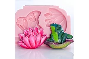 Frog and Lily Pad Flower Resin Mold