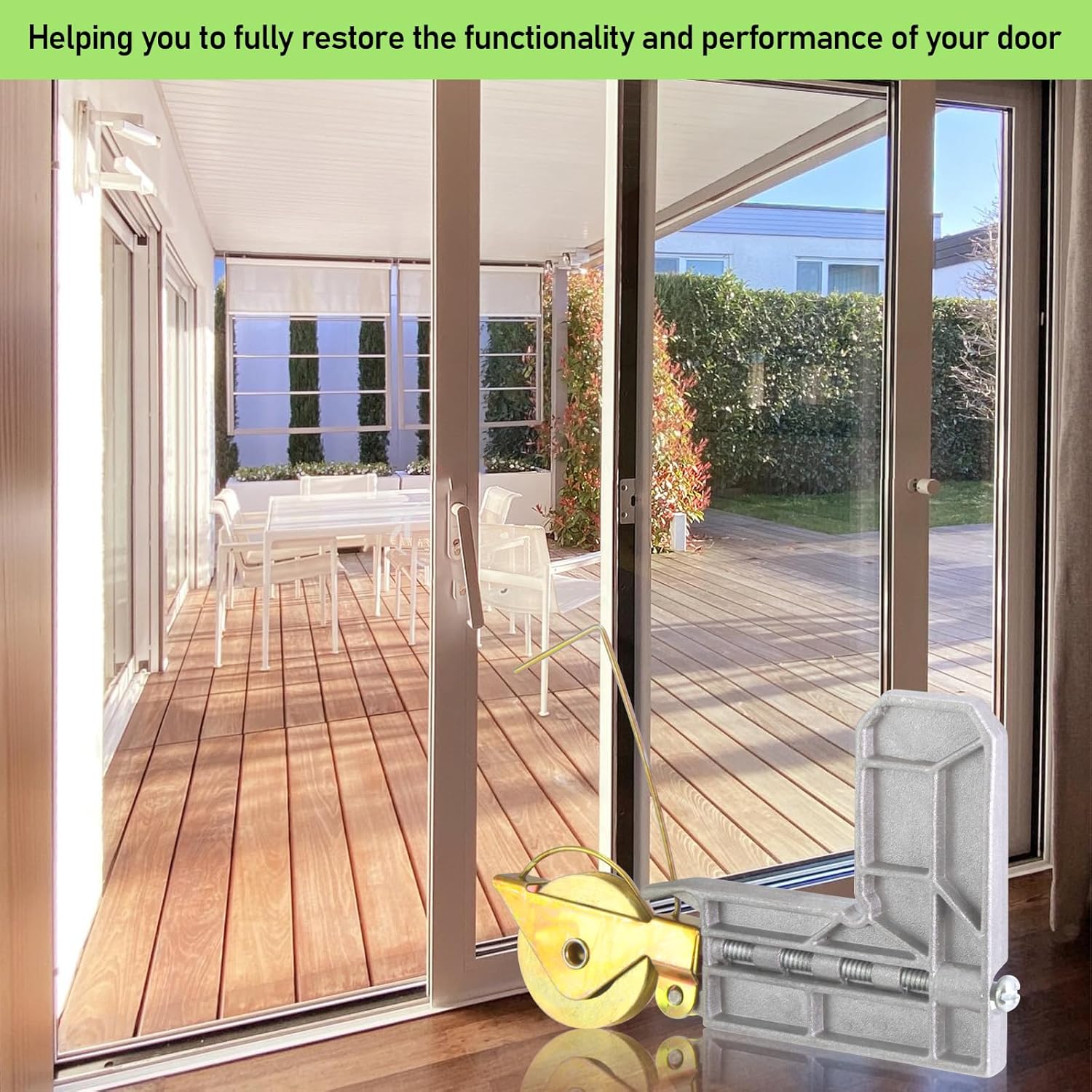 HUIKANGSHENG 4 Sets Sliding Screen Door Rollers,1-1/4" Concave Steel Ball Bearing,with Screen Door Corner Insert, Screen Door Roller Replacement Kit Compatible with Arcadia