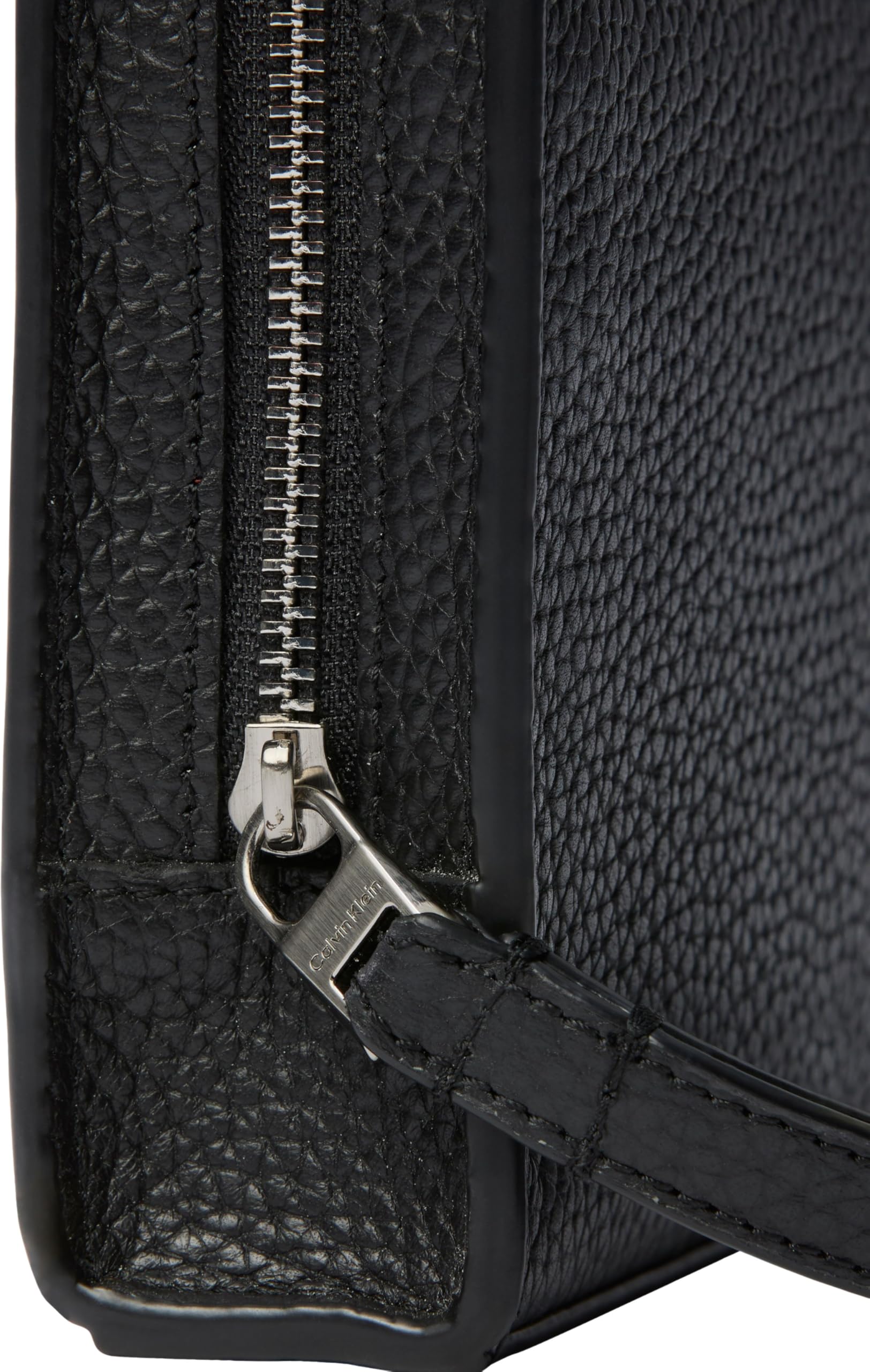 Calvin Klein Foil Emboss Pouch with Handle UB1 Black One Size