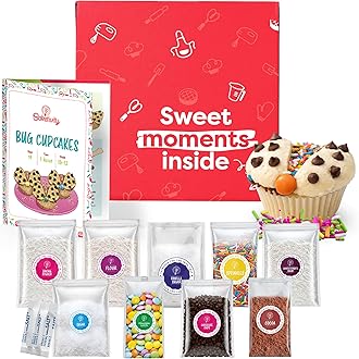 Kids Baking DIY Activity Kit - Bake Delicious Bug Cupcakes with Pre-Measured Ingredients – Best Gift Idea for Boys and Girls Ages 6-12