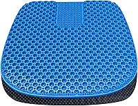EVEME Almofada de assento grande melhorada em gel com capa antiderrapante, almofada de assento refrescante, almofadas de assento de cadeira de rodas, para cadeira de escritório, assento