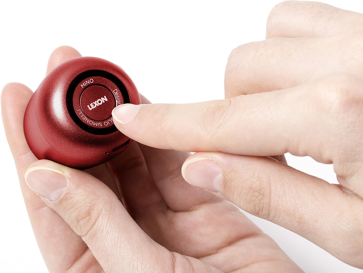 Lexon MINO - Ultra Portable Bluetooth Speaker & Selfie Remote - Rechargable (Red)