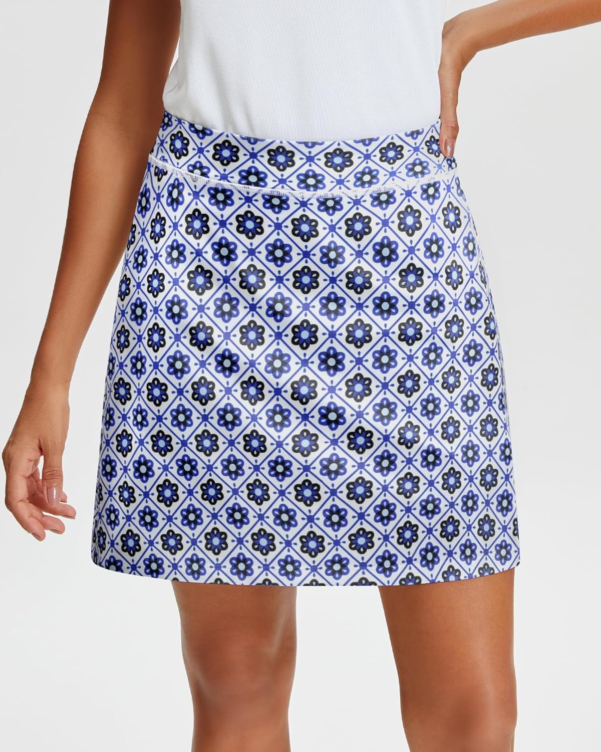 Stelle Women's Athletic Skorts 17" Golf Skirts Inner Shorts Tennis Skort with 2 Pockets Running Sports Pickleball Skirt - Image 2