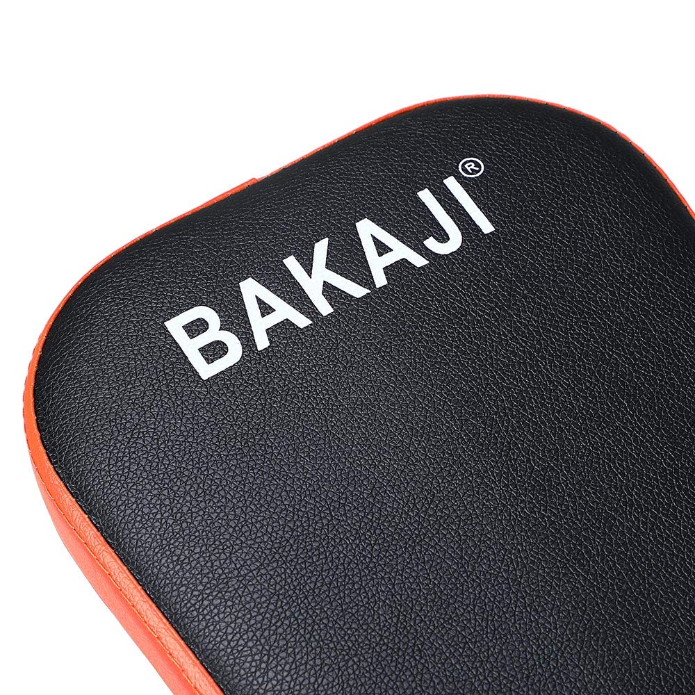 BAKAJI Attrezzo Total Body Allenamento Fitness Cardio Palestra Addominali Petto Spalle Gambe con Seduta Imbottita Regolabile e Display LCD Struttura in Acciaio Inox Pieghevole