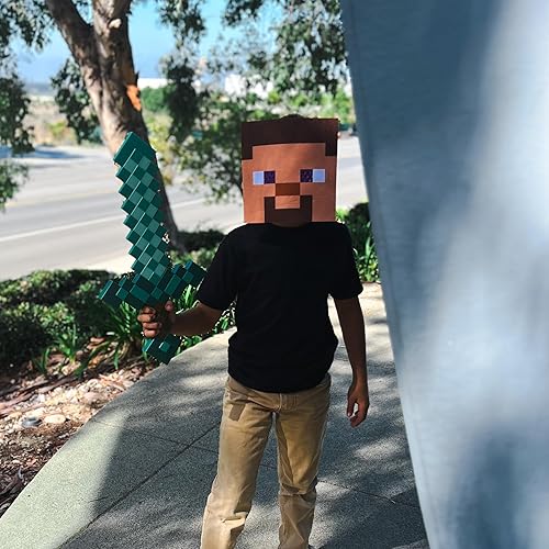 Miniatura 7 de Disguise Juego de disfraz de espada y máscara de Minecraft, accesorios oficiales de disfraz de Minecraft para niños, talla única