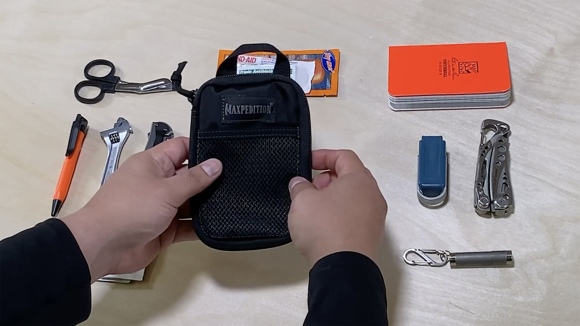 Mini Organiseur De Poche Maxpedition – 10,2 X 15,2 Cm, Compartiments élastiques, Compact – Idéal Pour EDC