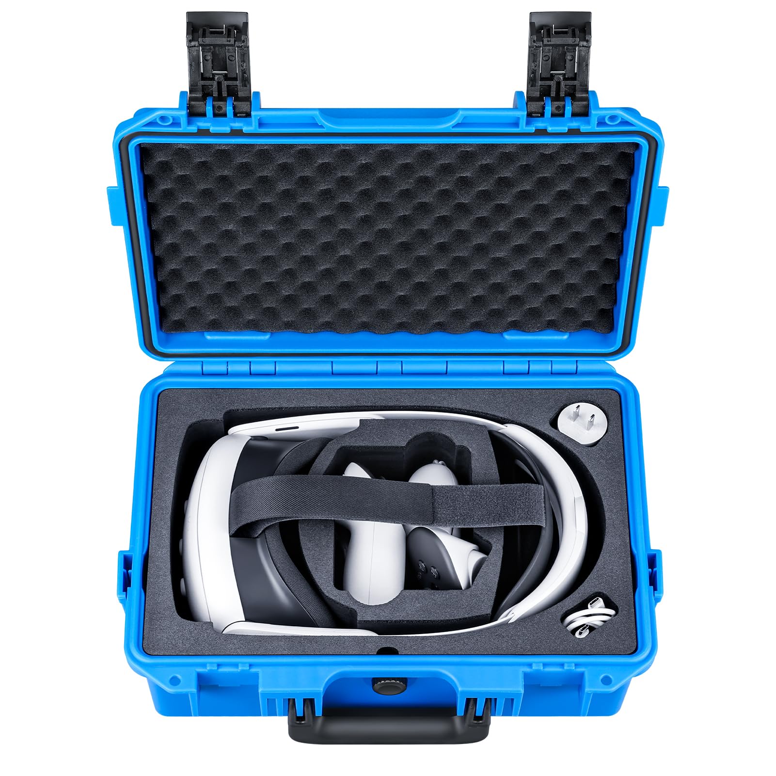 Lykus Titan OQ200 Waterproof Hard Case, Works with Quest 3S/Quest 3/Quest 2, Fit Official Elite Head Strap, Better Protection [CASE ONLY]