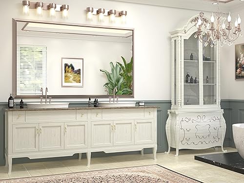 Miniatura 9 de Espejo de pie de longitud completa de 65 x 22 pulgadas, espejo de cuerpo completo montado en la pared morado plateado con marco de aleación de